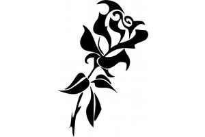 Stencil Schablone Rose 4